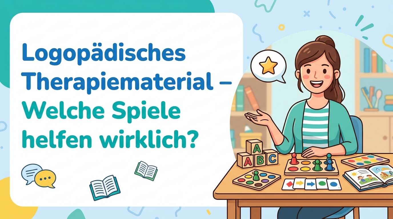 Logopädisches Therapiematerial – Welche Spiele helfen wirklich?